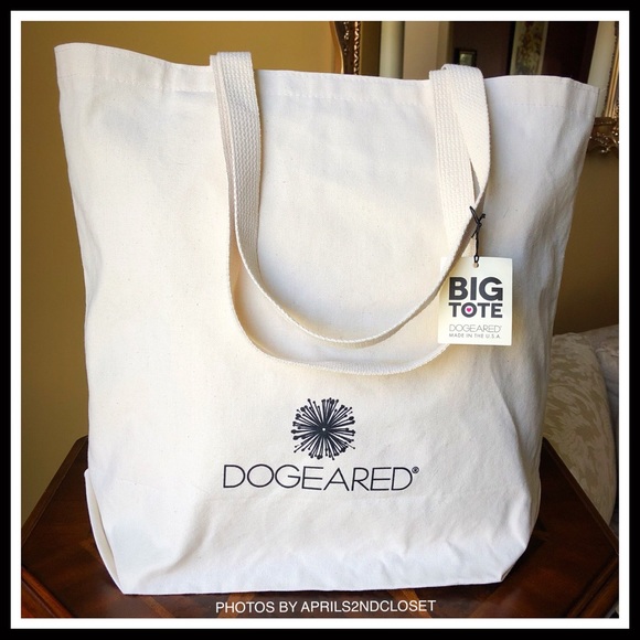 DOGEARED CANVAS TOTE BAG CHOCOLATE UNDERSTANDS A2C - Picture 3 of 8